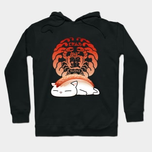 Crab Kani Sushi Cat Hoodie